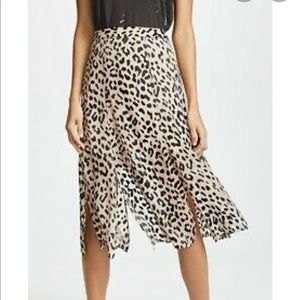 Alice & Olivia Leopard print skirt
